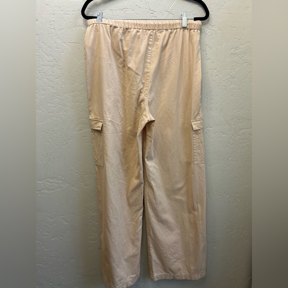 Roxy Precious Cargo Pull on wide leg pant LG surfer beach coastal casual pockets - Picture 4 of 8